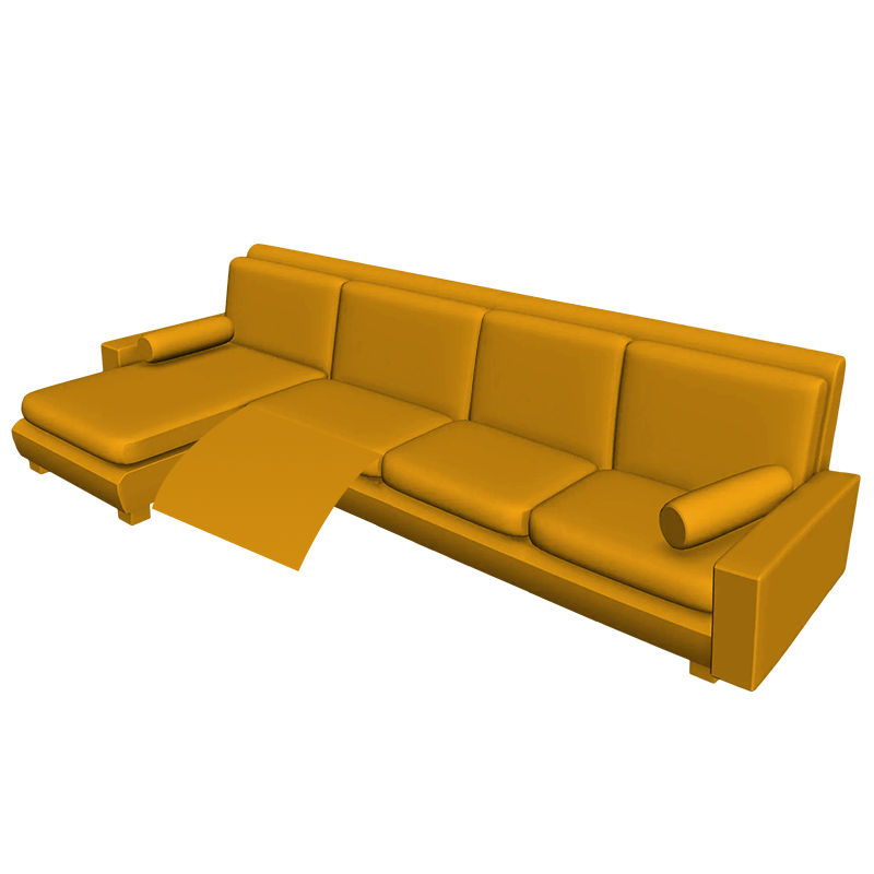Four Seater Corner Sofa 1 seat reclining