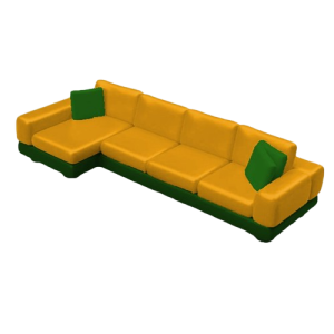 Four Seater L-Shaped Sofa non reclining