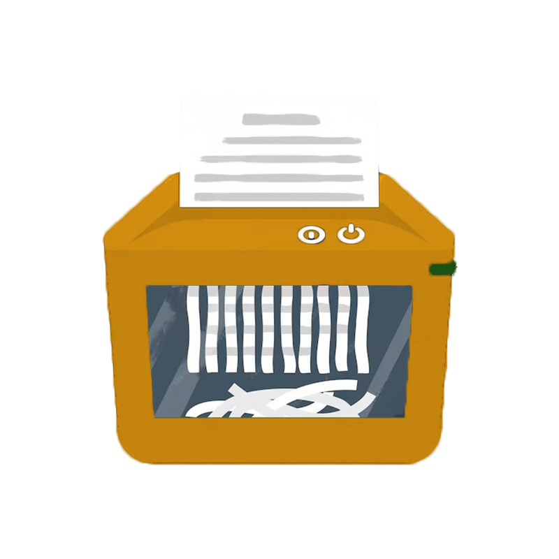 Paper shredder disposal