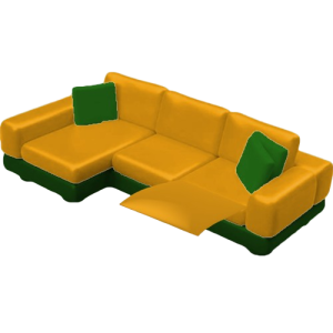 Three Seater L-Shaped Sofa 1 seat reclining
