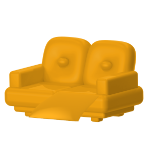 Two Seater Sofa 1 seat reclining