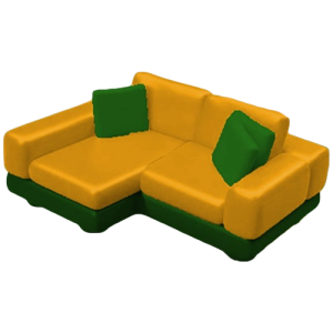 Two Seater L-Shaped Sofa non reclining